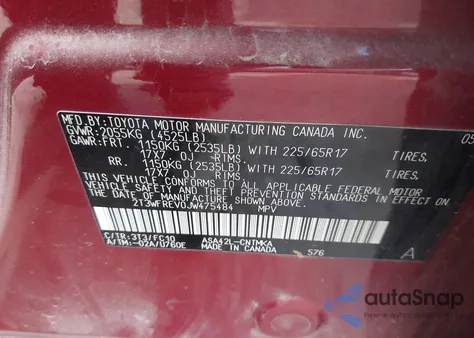 2018 Toyota Rav4 Xle from USA, damaged, VIN 2T3WFREV0JW475484